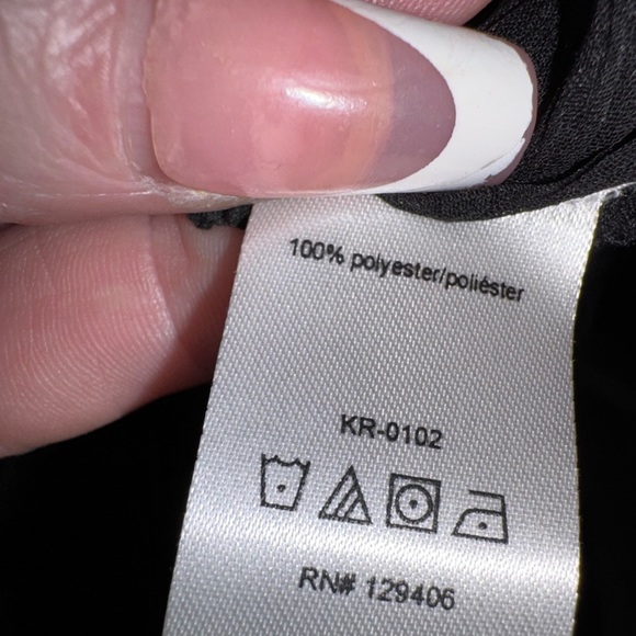 Detailed & StylishVenus Black Sheer Swiss Dot Button-Front Tiered Maxi US 20 - Picture 12 of 16